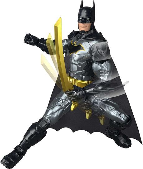 Figurka Mattel DC Crime Crusher Batman 30 cm - ponad 25 fraz i dźwięków - 16 punktów artykulacji - 4 bronie