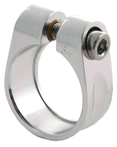 Siedzący zacisk pióra Alu 31,8 mm srebrny (32)