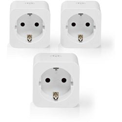 Inteligentna wtyczka Nedis smartlife - WiFi - 3680w - uziemiona - 3 sztuki - biała