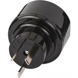 Adapter podróżny Brennerstuhl z wtyczką podróżną (adapter wtyczki podróżnej do: Australii, Chin, gniazdka i wtyczki z uziemieniem) czarny