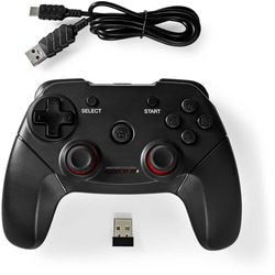 Kontroler do gier, czarny gamepad USB