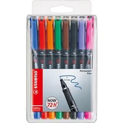 Marker permanentny Stabilo ohpen fine w etui - 8 szt.