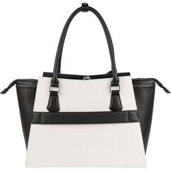 Torba na laptopa socha so-088 zamek biały, czarny
