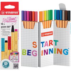 Cienkopisy Stabilo point 88 zygzak - 18 szt.