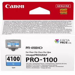 Wkład atramentowy Canon PFI-4100c, oryginalny, błękitny