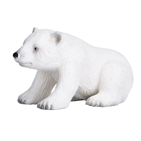 Dzika przyroda Mojo siedzącego małego niedźwiedzia polarnego - 387021