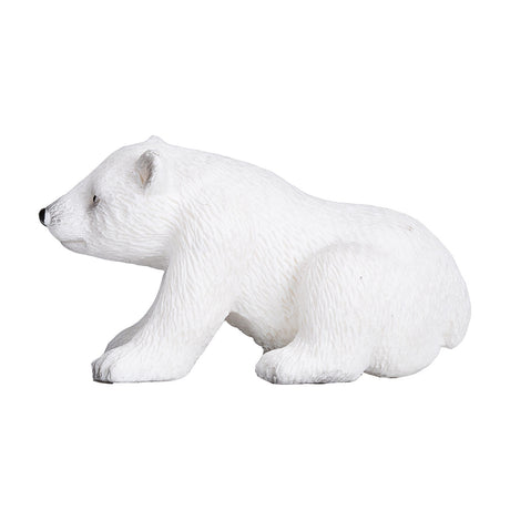 Dzika przyroda Mojo siedzącego małego niedźwiedzia polarnego - 387021