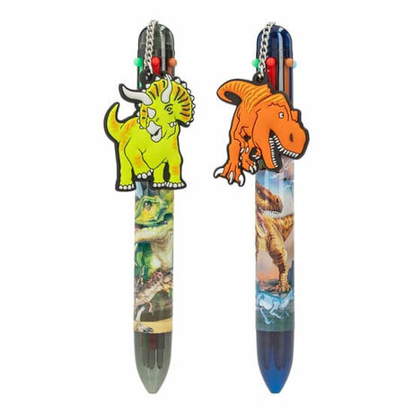 Depesche dino world gelpen met 6 kleuren