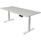 Zit-sta-bureau kerkmann move 1 stable grijs, wit 1270 mm x 1800 mm