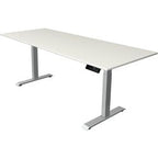 Zit-sta-bureau kerkmann move 1 stable wit, zilver 1270 mm x 2000 mm