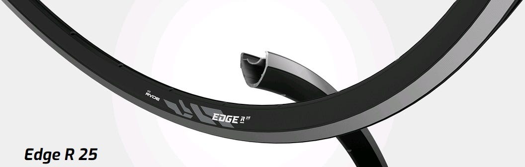 Ryde krawędź obręczy r25 28 18-622 28g czarna