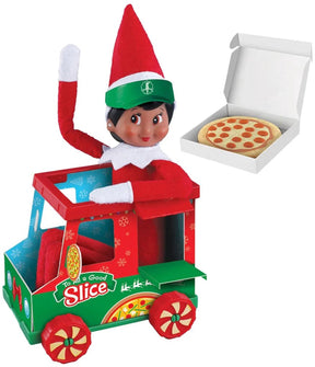 The elf on the shelf - pizza truck.