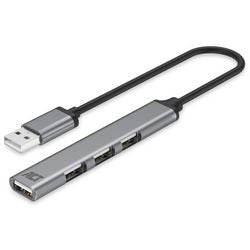 Koncentrator USB-A 2.0, 4 porty USB-A