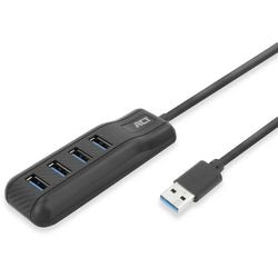 Koncentrator USB-A 3.0, 4 porty USB-A