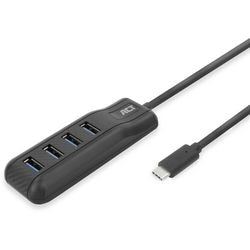 Hub USB act ac6420 czarny 4 porty