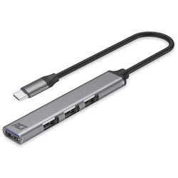 Łączność Act Hub USB-C, 3x USB-A 2.0 i 1x USB-A 3.0