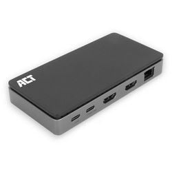 Stacja dokująca Act Connectivity USB-C 4K MST (czarno-szara)