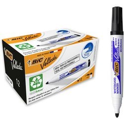 Marker do tablic suchościeralnych bic 1701 velleda plastikowy uchwyt szeroki 1-5mm czarny okrągły