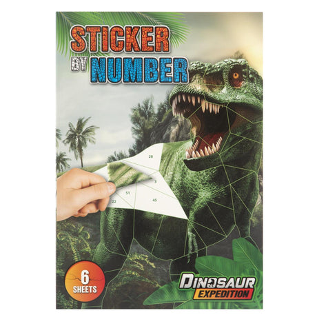 Naklejka Grafix według numeru dino a4 6 wzorów