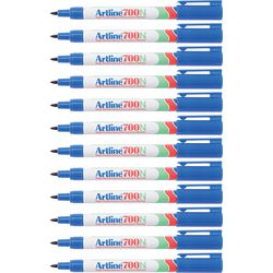 Marker permanentny artline 700 średni 0,7mm niebieski okrągły przyjazny dla środowiska