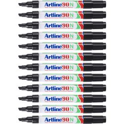 Marker permanentny artline 90 ultra 2-5 mm z czarną końcówką ściętą