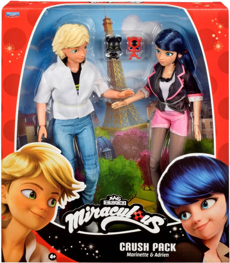 Zestaw lalek Bandai Miraculous Marinette Adrien - 26 cm