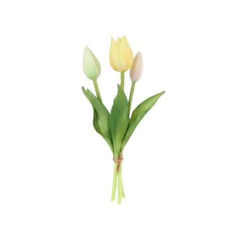 Sztuczny kwiat tulipana holland sally 3x mieszany 25cm