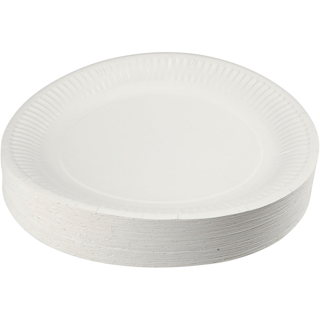 Talerz papierowy, śr. 23 cm, 100 sztuk 1 opakowanie