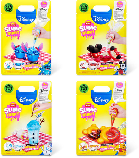 Slime mart zuru disney shopping bag dessert - 4-pack - slijmset
