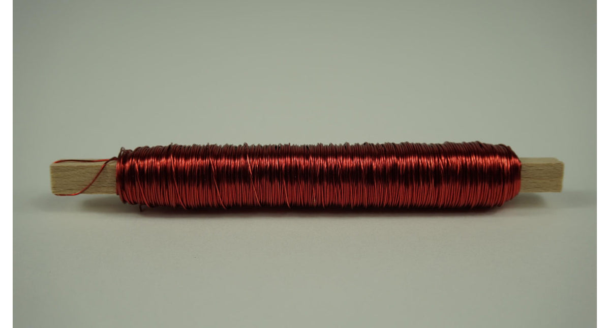 Klosje draad d en d gekleurd rood