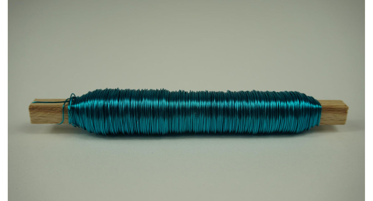 Klosje draad d en d gekleurd turquoise