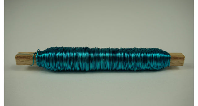 Klosje draad d en d gekleurd turquoise