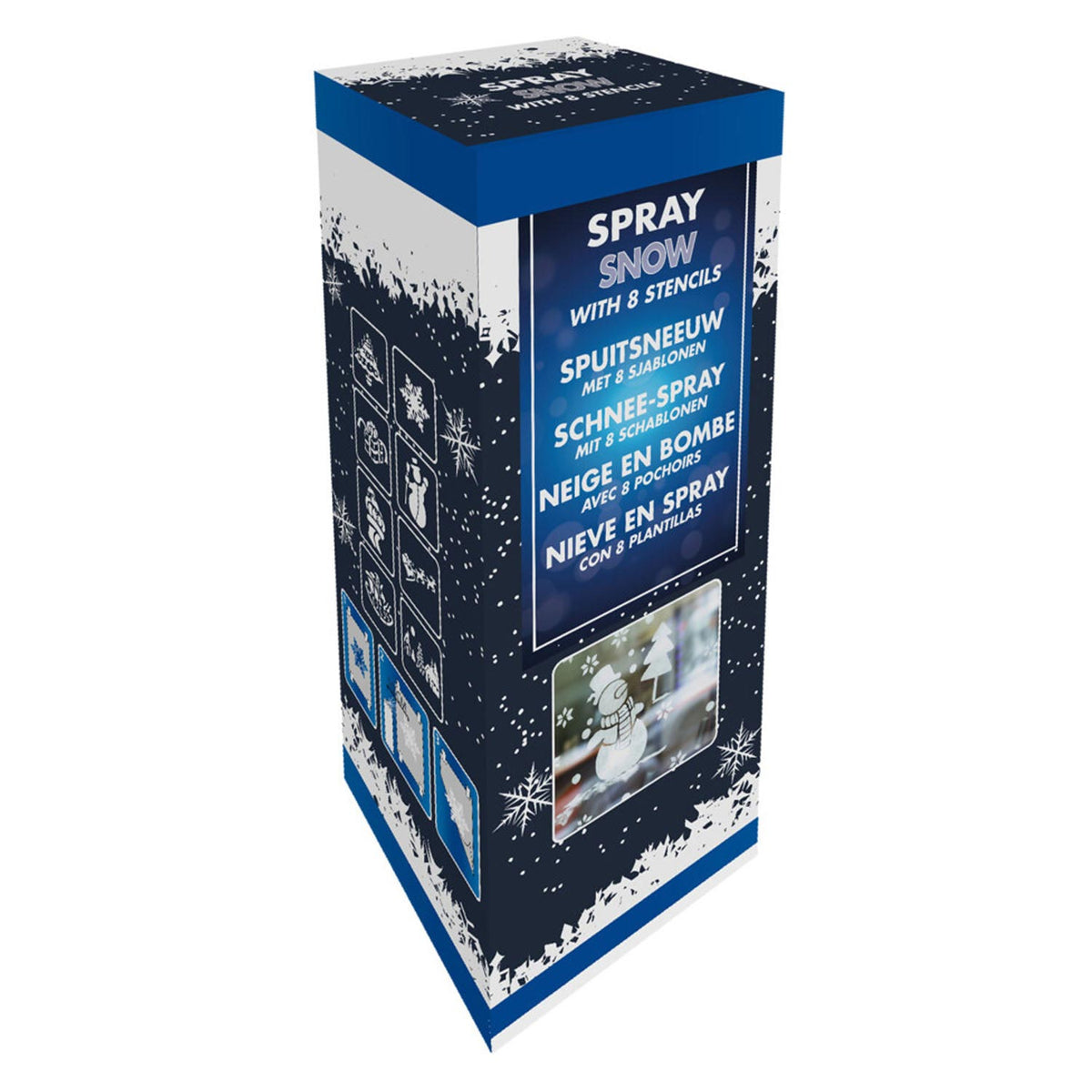 Sztuczny śnieg z 8 szablonami, 150 ml