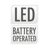 Wioska bożonarodzeniowa z diodami LED, 10 szt.