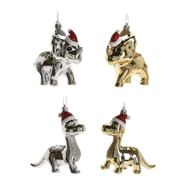 Zawieszka świąteczna dinozaur 12cm, 24 szt.