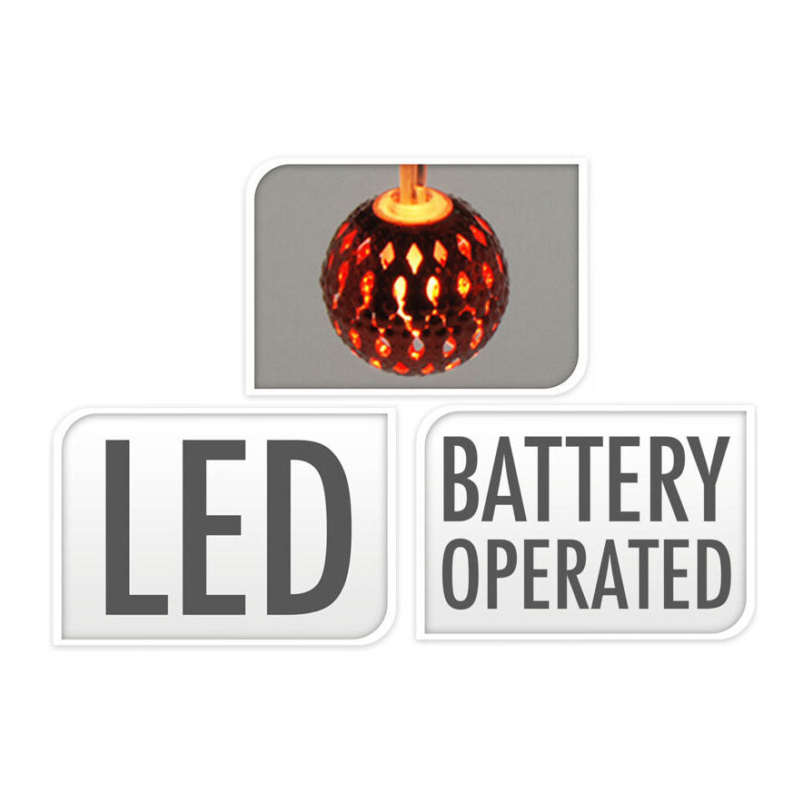 Łańcuch świetlny LED z metalowymi diodami
