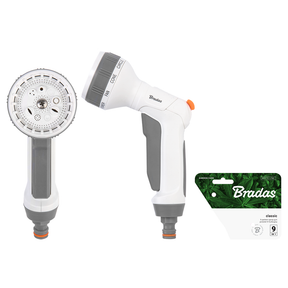 Bradas waterpistool 9-funkcyjny ♪ classic ♪ white ♪ line