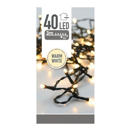 Oświetlenie zewnętrzne LED 40 LED - ciepła biel, 300cm