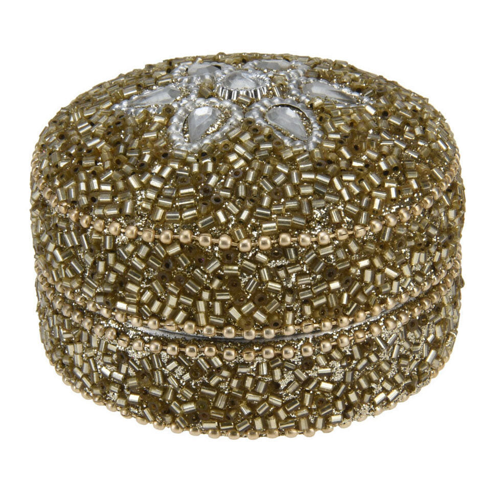 Pudełko 7x4cm złote, zestaw 12 szt