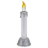 Świeca LED z świątecznym brokatem, 15 cm.