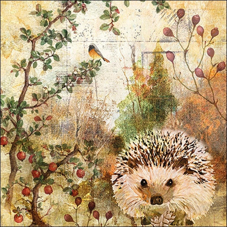 Serwetki Ambiente 25x25cm jeżyk jesienny 20 sztuk
