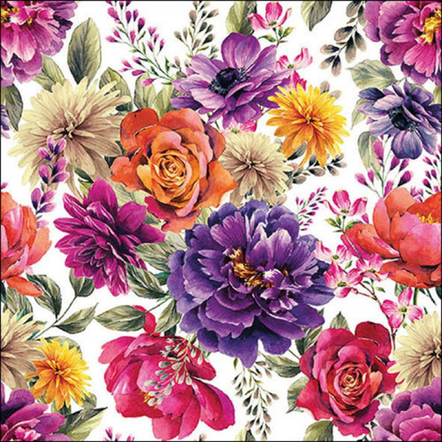 Serwetka Ambiente 33cm Anne White FSC mix
