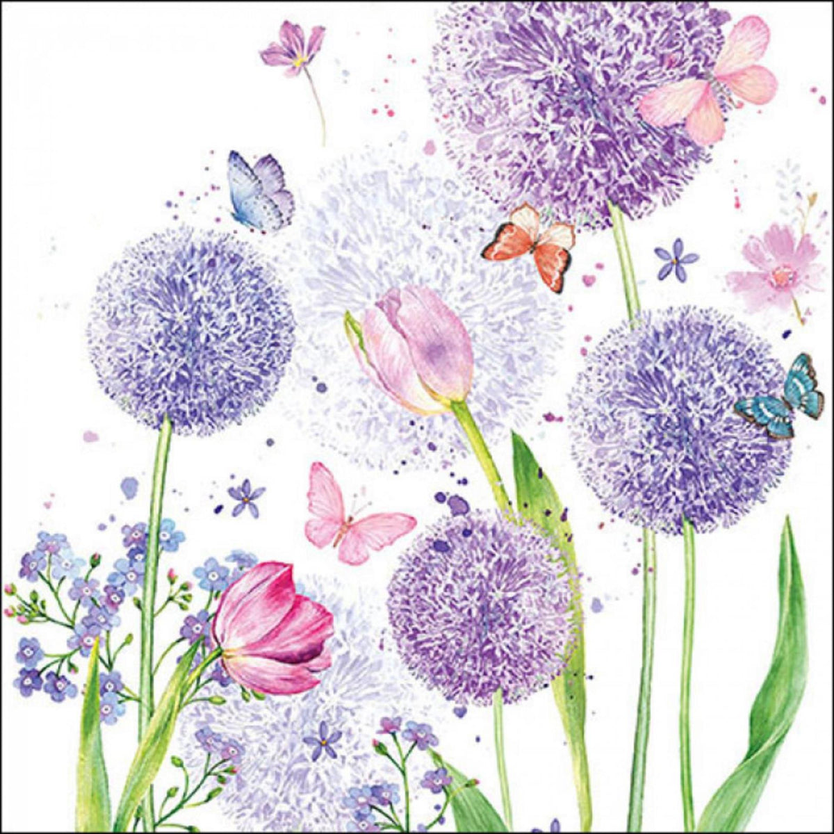 Ambiente servetten flower beauty 33cm fsc mix