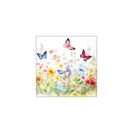 Serwetki Ambiente 33cm motyle w polu