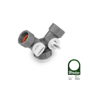 Bradas distributeur 2-drożny gw 1 - 3 4 met witte kleppen line