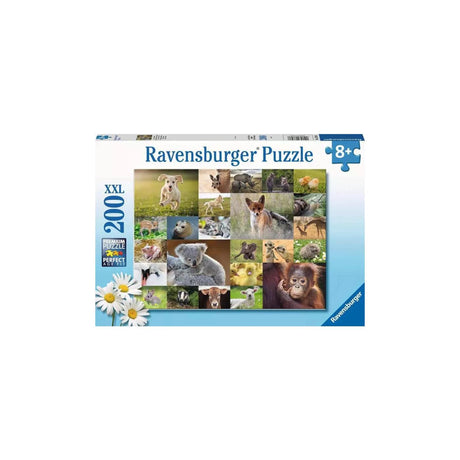 Puzzle Ravensburger z uroczymi zwierzątkami 200 elementów w rozmiarze XXL