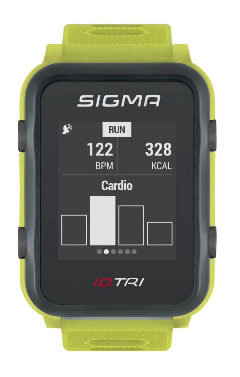 Sigma id.tri neon green basic zs harts gps acti ant+ ble + zestaw czujników