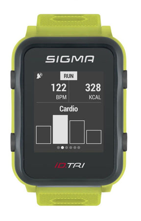Sigma id.tri neon green basic zs harts gps acti ant+ ble + zestaw czujników