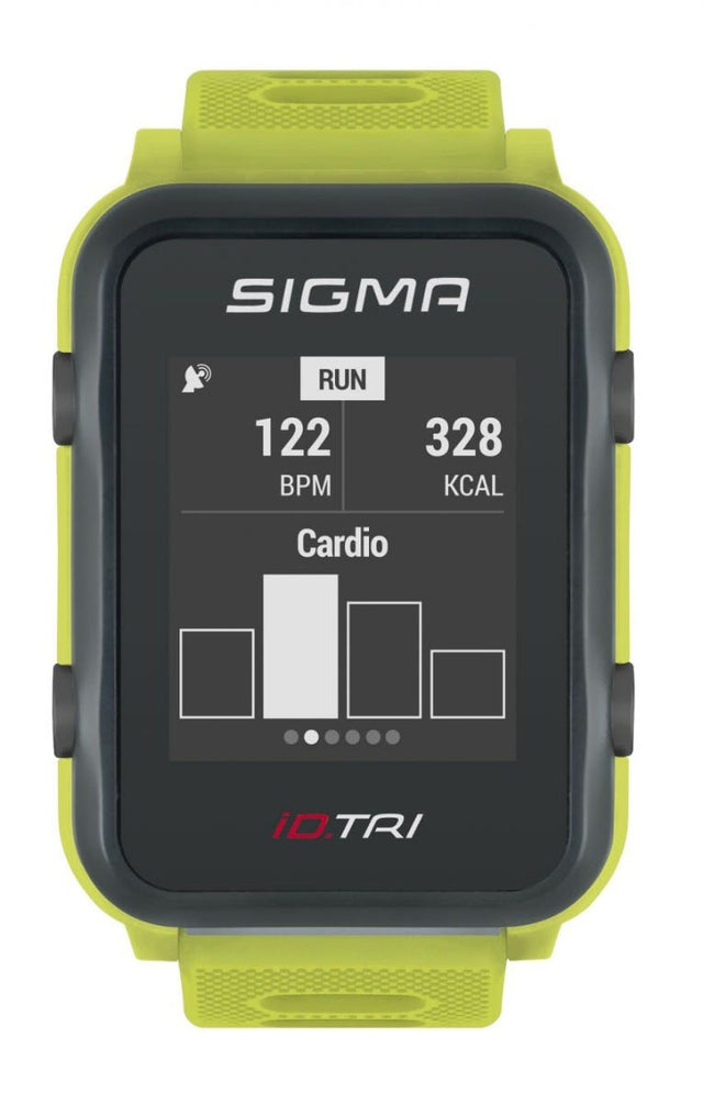 Sigma id.tri neon green basic zs harts gps acti ant+ ble + zestaw czujników