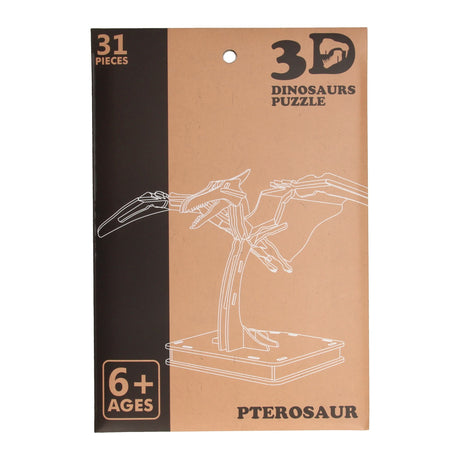 Kupiec drewniany dinozaur puzzle 3D